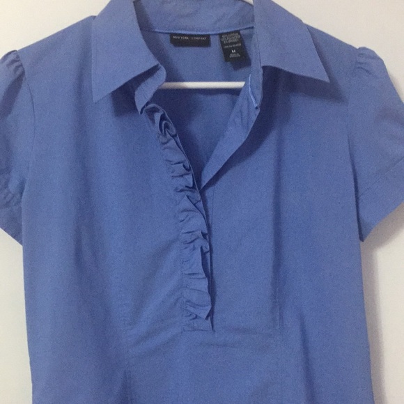 New York & Company Puff Sleeves Blouse - Picture 4 of 10